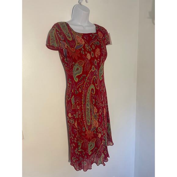 Vintage 90s Y2K red ruffle boho dress | MEDIUM - Picture 3 of 8